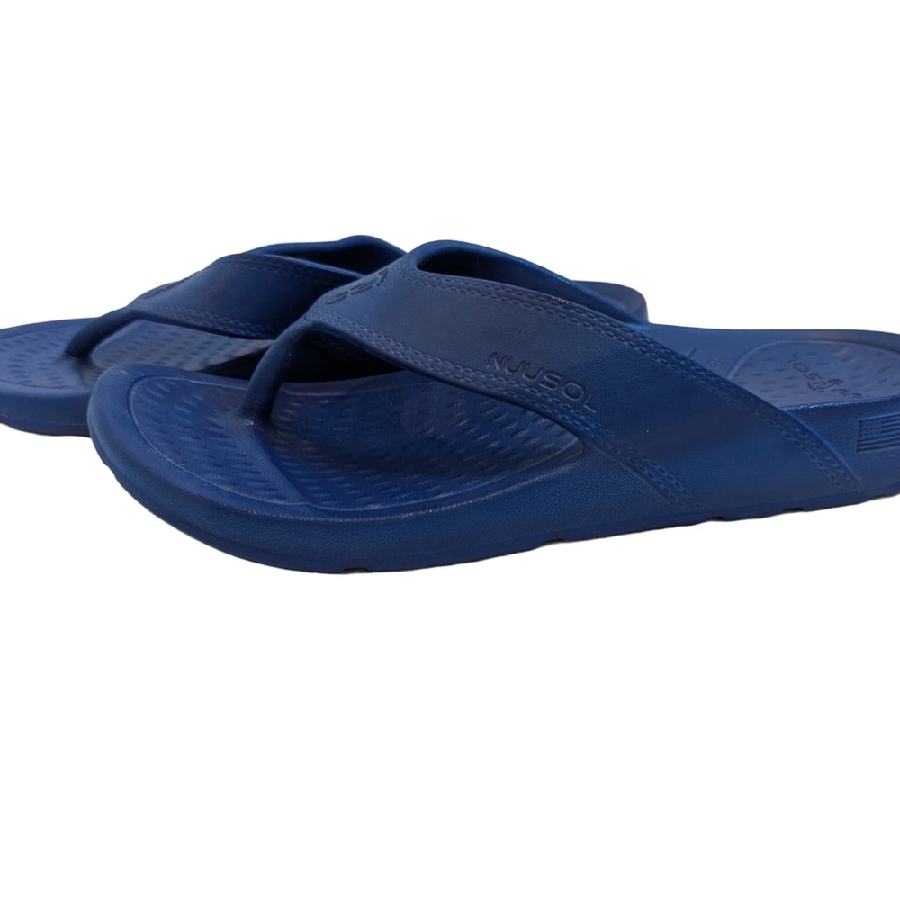 Nuusol Cascade Blue Comfort Flip Flop Sandals Size Men 11 Women 12 Made in US